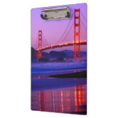 Golden gate bridge auf Bäcker-Strand am Klemmbrett (Links)