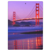 Golden gate bridge auf Bäcker-Strand am Klemmbrett (Rückseite)