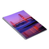 Golden gate bridge auf Bäcker-Strand am Notizblock (Rechte Seite)