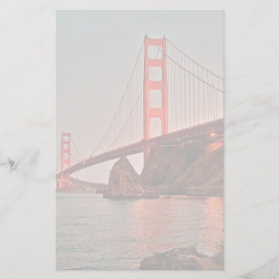 Golden Gate Bridge bei Sonnenuntergang Briefpapier
