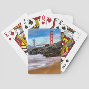 Golden Gate Bridge bei Sonnenuntergang Spielkarten