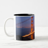 Golden Gate Bridge bei Sonnenuntergang Tasse (Links)