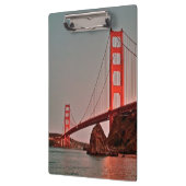 Golden gate bridge bei Sun unten Klemmbrett (Links)