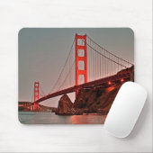 Golden gate bridge bei Sun unten Mousepad (Mit Mouse)