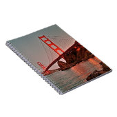 Golden gate bridge bei Sun unten Notizblock (Rechte Seite)