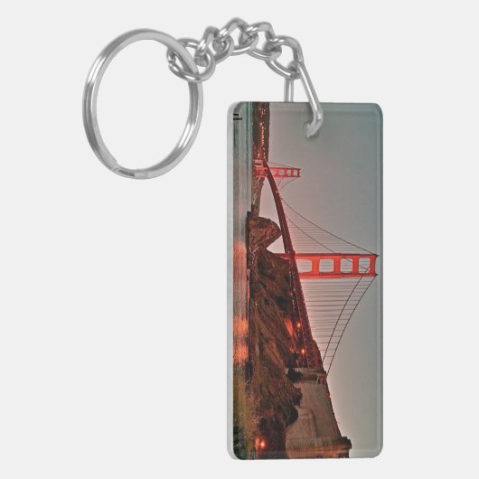 Golden gate bridge bei Sun unten Schlüsselanhänger (Vorderseite links)