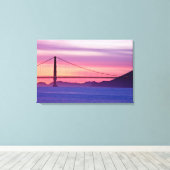 Golden Gate Bridge bei Sunset Leinwanddruck (Insitu (Holzboden))