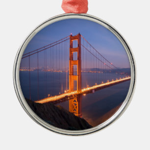 Golden Gate Bridge bei Sunset Ornament Aus Metall