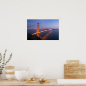 Golden Gate Bridge bei Sunset Poster (Küche)