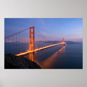 Golden Gate Bridge bei Sunset Poster