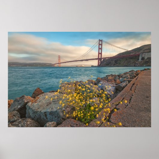 Golden Gate Bridge bei Sunset Poster (Vorne)