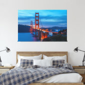 Golden Gate Bridge bei Twilight Leinwanddruck (Insitu (Schlafzimmer))