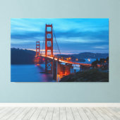 Golden Gate Bridge bei Twilight Leinwanddruck (Insitu (Holzboden))