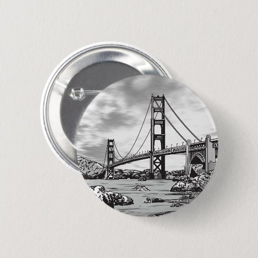 Golden Gate Bridge Button (Vorne & Hinten)