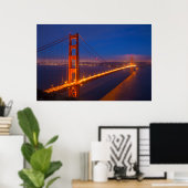 Golden Gate Bridge, California 2 Poster (Heimbüro)