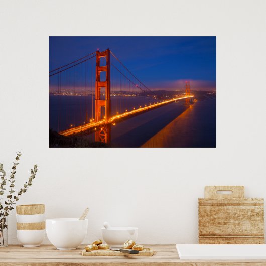 Golden Gate Bridge, California 2 Poster (Küche)