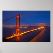 Golden Gate Bridge, California 2 Poster (Vorne)