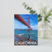 Golden Gate Bridge, California Postkarte (Stehend Vorderseite)