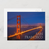 Golden Gate Bridge, California Postkarte (Vorne/Hinten)