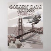 Golden Gate Bridge Cartoon Locarno Poster (Vorne)