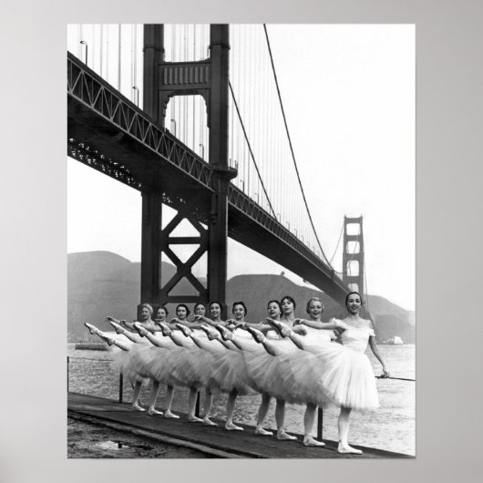 Golden Gate Bridge Dancers Poster (Vorne)