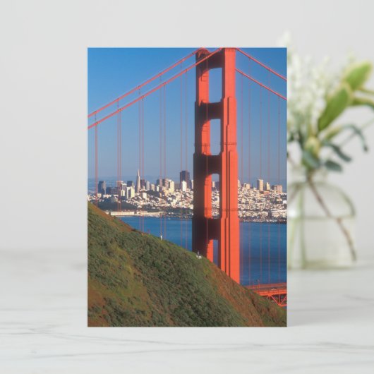 Golden Gate Bridge Dankeskarte (Stehend Vorderseite)