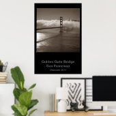 Golden Gate Bridge Dec 2015 #1 Poster (Heimbüro)