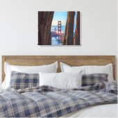 Golden Gate Bridge durch Cypress Trees Leinwanddruck (Insitu (Schlafzimmer))