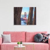 Golden Gate Bridge durch Cypress Trees Leinwanddruck (Insitu (Wohnzimmer))