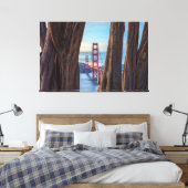 Golden Gate Bridge durch Cypress Trees Leinwanddruck (Insitu (Schlafzimmer))