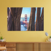 Golden Gate Bridge durch Cypress Trees Leinwanddruck (Insitu (Wohnzimmer))