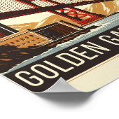 Golden Gate Bridge - Ein zeitloses Icon von San Fr Poster (Ecke)