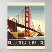 Golden Gate Bridge - Ein zeitloses Icon von San Fr Poster (Vorne)