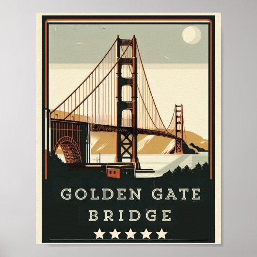 Golden Gate Bridge - Ein zeitloses Icon von San Fr Poster (Vorne)
