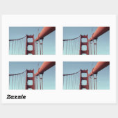 Golden Gate Bridge, Einzigartiges San Francisco Fo Rechteckiger Aufkleber (Blatt)