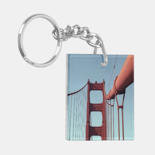 Golden Gate Bridge, Einzigartiges San Francisco Fo Schlüsselanhänger (Vorderseite links)