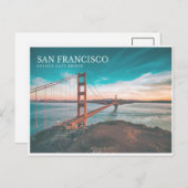 Golden Gate Bridge Feiertagspostkarte (Vorne/Hinten)