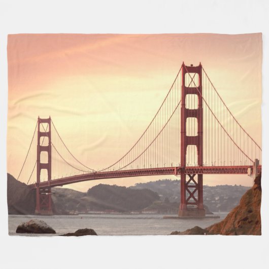 GOLDEN GATE BRIDGE FLEECEDECKE (Vorderseite (Horizontal))