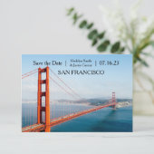 Golden Gate Bridge Foto - 3x5 Save the Date (Stehend Vorderseite)