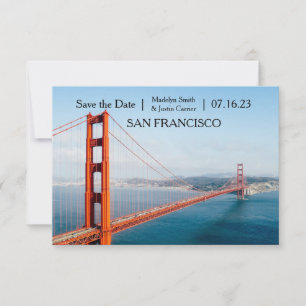 Golden Gate Bridge Foto - 3x5 Save-the-Date-Karte Save The Date
