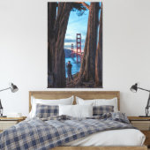 Golden Gate Bridge Frame by Trees Leinwanddruck (Insitu (Schlafzimmer))