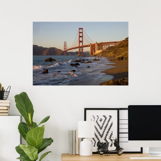 Golden Gate Bridge from Baker Beach Poster (Heimbüro)