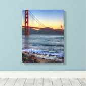 Golden Gate Bridge from San Francisco bay Trail. Leinwanddruck (Insitu (Holzboden))