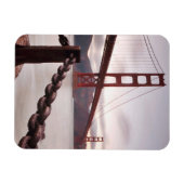 Golden Gate Bridge gegen Berge Magnet (Horizontal)
