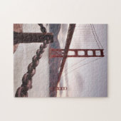 Golden gate bridge gegen Berge Puzzle (Horizontal)