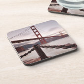 Golden gate bridge gegen Berge Untersetzer (Linke Seite)