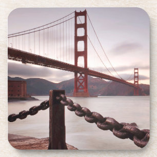 Golden gate bridge gegen Berge Untersetzer