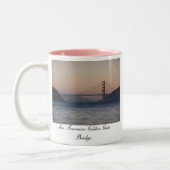 Golden gate bridge, Golden gate bridge, San Fra… Zweifarbige Tasse (Links)