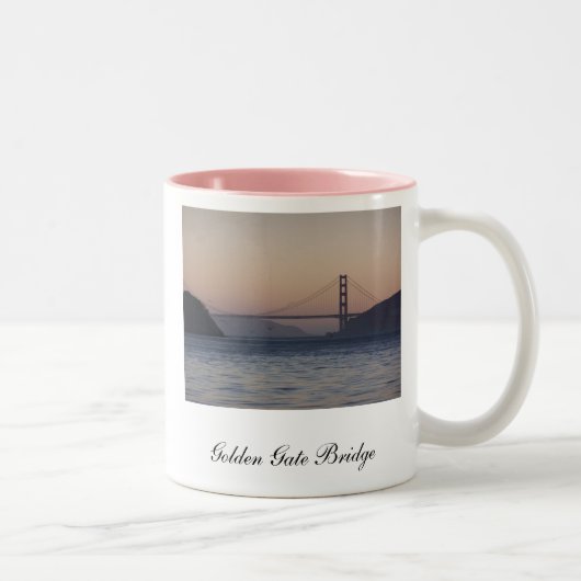 Golden gate bridge, Golden gate bridge, San Fra… Zweifarbige Tasse (Rechts)
