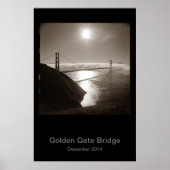 Golden Gate Bridge im Nebel #3 Poster (Vorne)